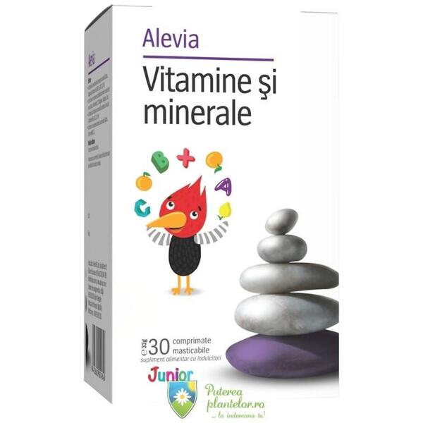 Alevia Vitamine si Minerale Junior 30 cpr masticabile