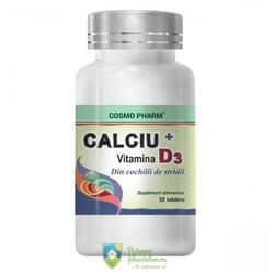 Calciu cu Vitamina D3 500mg 30 tablete
