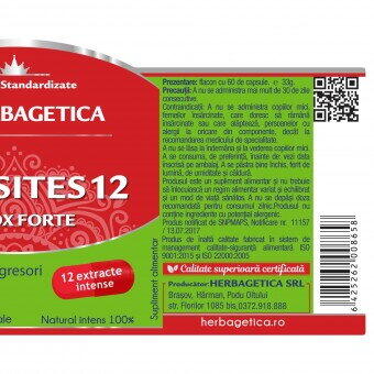 Herbagetica Parasites 12 Detox forte 60 capsule