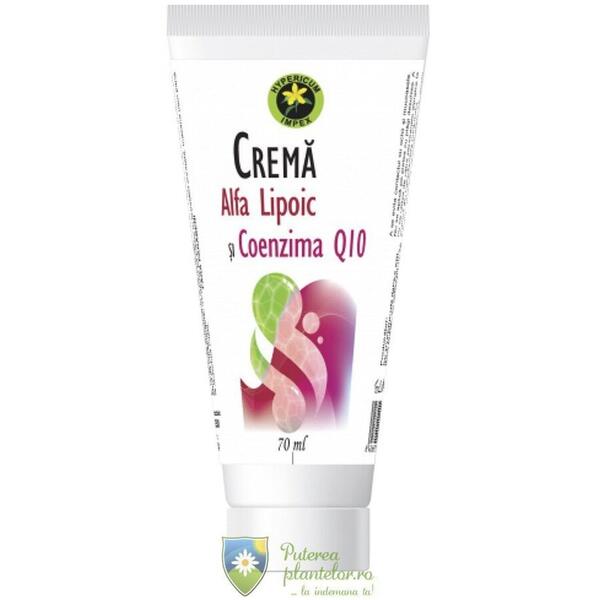 Hypericum Crema acid alfa-lipoic + Coenzima Q10 70 ml