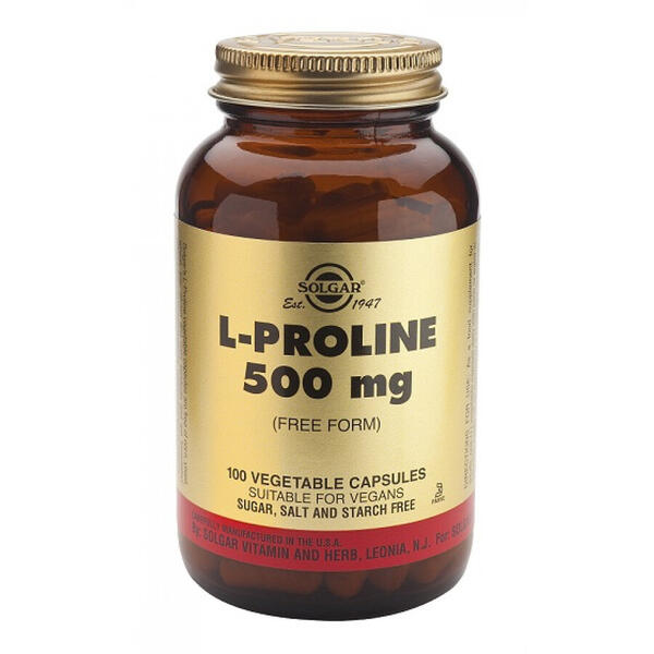Solgar L-Proline 500mg 100 capsule vegetale