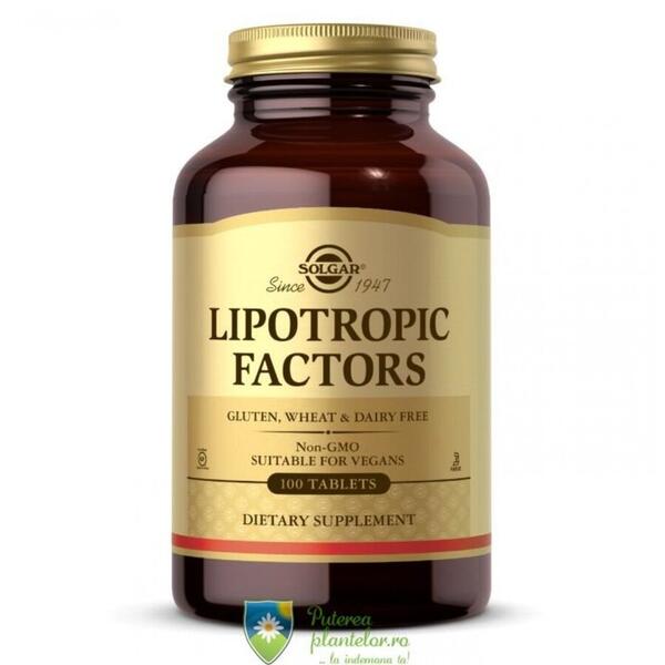 Solgar Lipotropic Factors 100 tablete