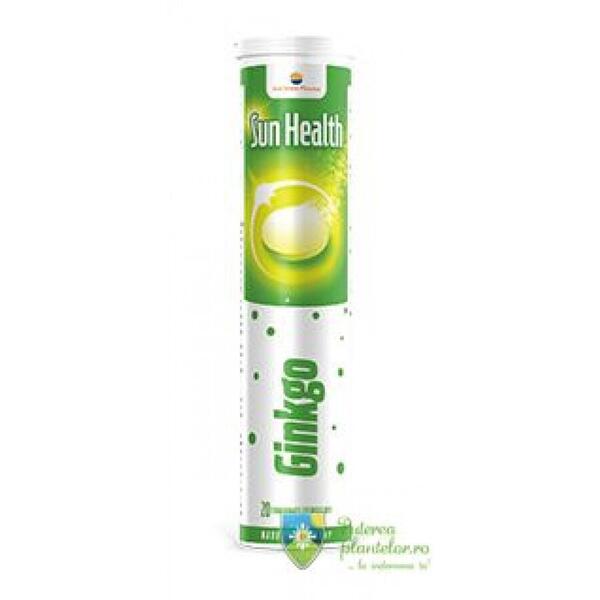 Sun Wave Pharma Sun Health efervescent Ginkgo 20 comprimate