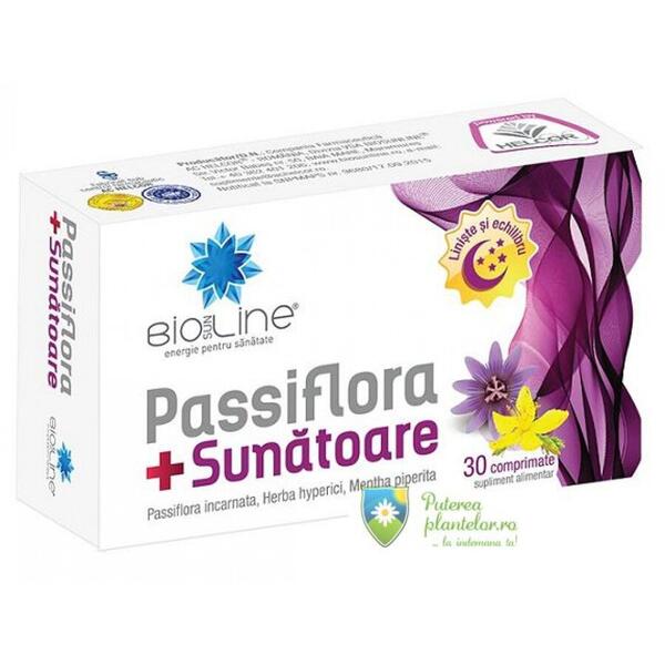 Helcor Pharma Passiflora + Sunatoare 30 comprimate