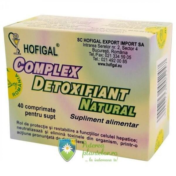 Hofigal Complex Detoxifiant Natural 40 comprimate pentru supt