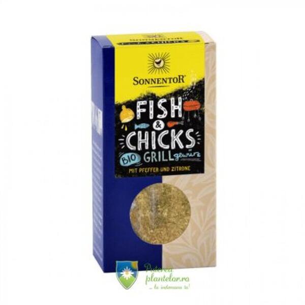 Sonnentor Amestec Condimente pentru Gratar Fish and Chicks Bio 55 gr