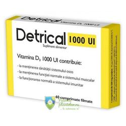 Detrical D3 1000 IU 60 comprimate