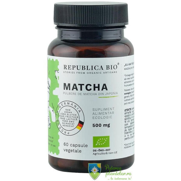Republica Bio Matcha Ecologic 500mg 60 capsule