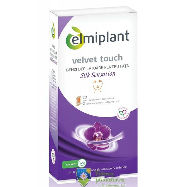 Elmiplant Benzi depilatoare fata Velvet Touch Silk Sensation 20 buc
