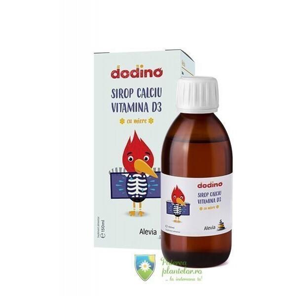 Alevia Sirop Calciu Vitamina D3 cu miere Dodino 150 ml