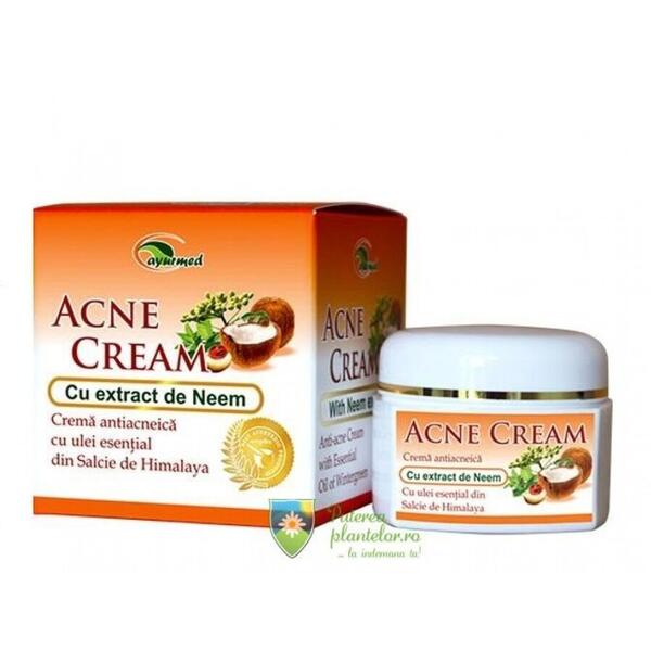 Ayurmed Crema antiacneica cu extract Neem 50 ml