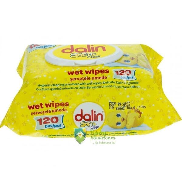 Dalin Servetele Umede Soft Clean 120 buc
