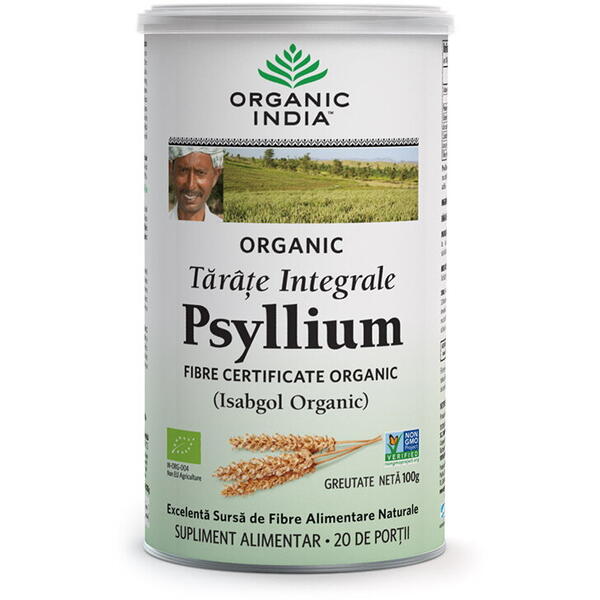 Organic India Tarate Integrale de Psyllium 100 gr