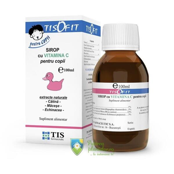 Tis Farmaceutic Sirop cu Vitamina C pentru copii Tisofit 100 ml